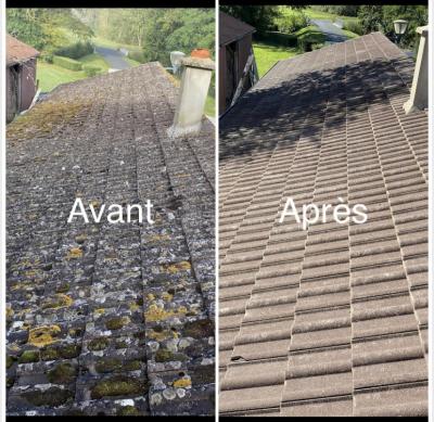 Traitement et nettoyage de la toiture complète