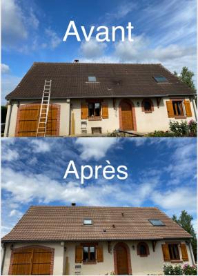 Traitement et nettoyage d’une toiture complète