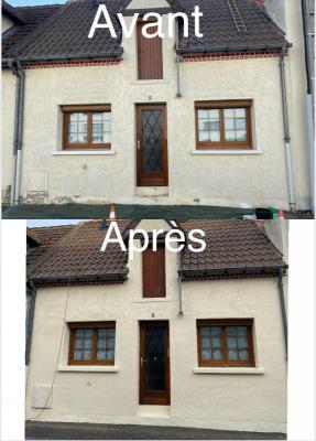 Réparation et remise en peinture de la façade