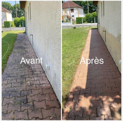 Traitement et nettoyage d’une terrasse