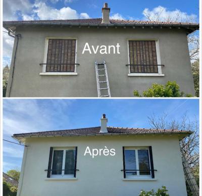 Nettoyage et remise en peinture de la façade