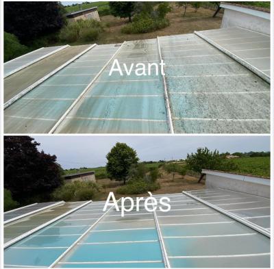 Traitement et Nettoyage toit vitré